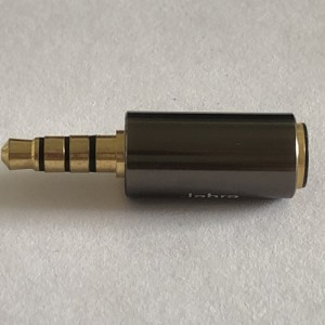 Solder-free headphone socket three-stage 2.5mm stereo sound plug to 3P terminal block adapter cable